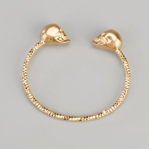 Alexander McQueen Jewelry - Alexander McQueen Crystal Twin Skull Bracelet Alexander McQueen Jewelry - Alexander McQueen Crystal Twin Skull Bracelet